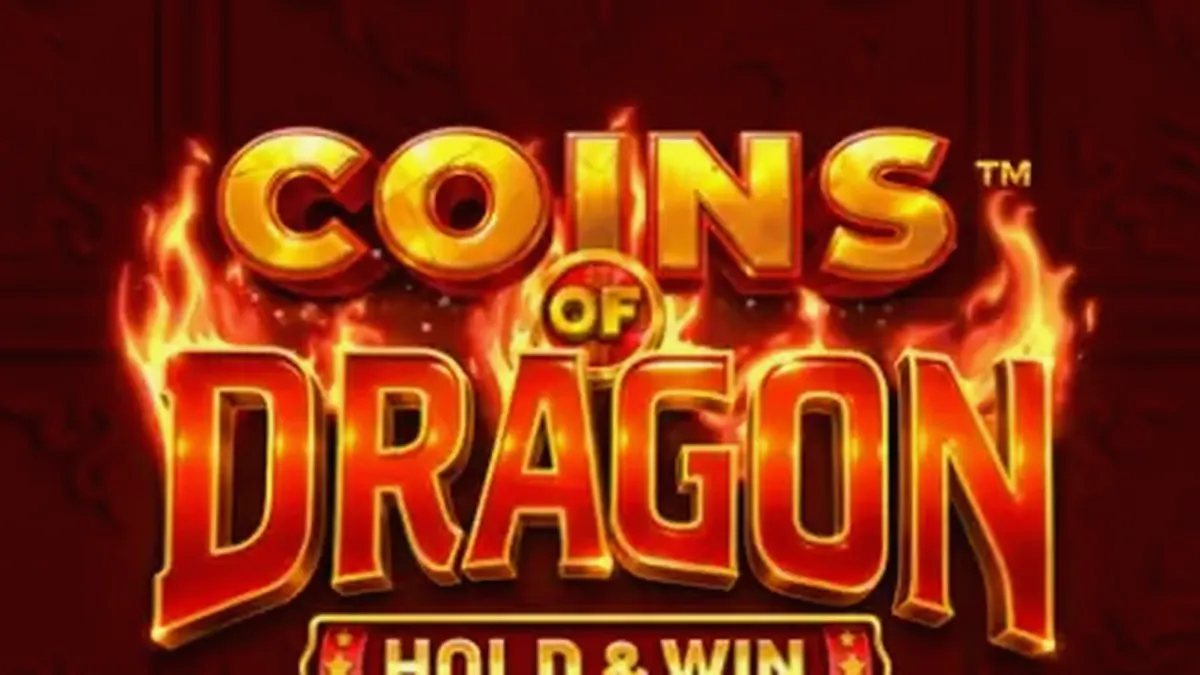 Tampilan visual slot Coins of Dragon dengan latar belakang naga emas dan simbol koin.